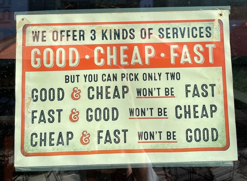 Good Cheap Fast