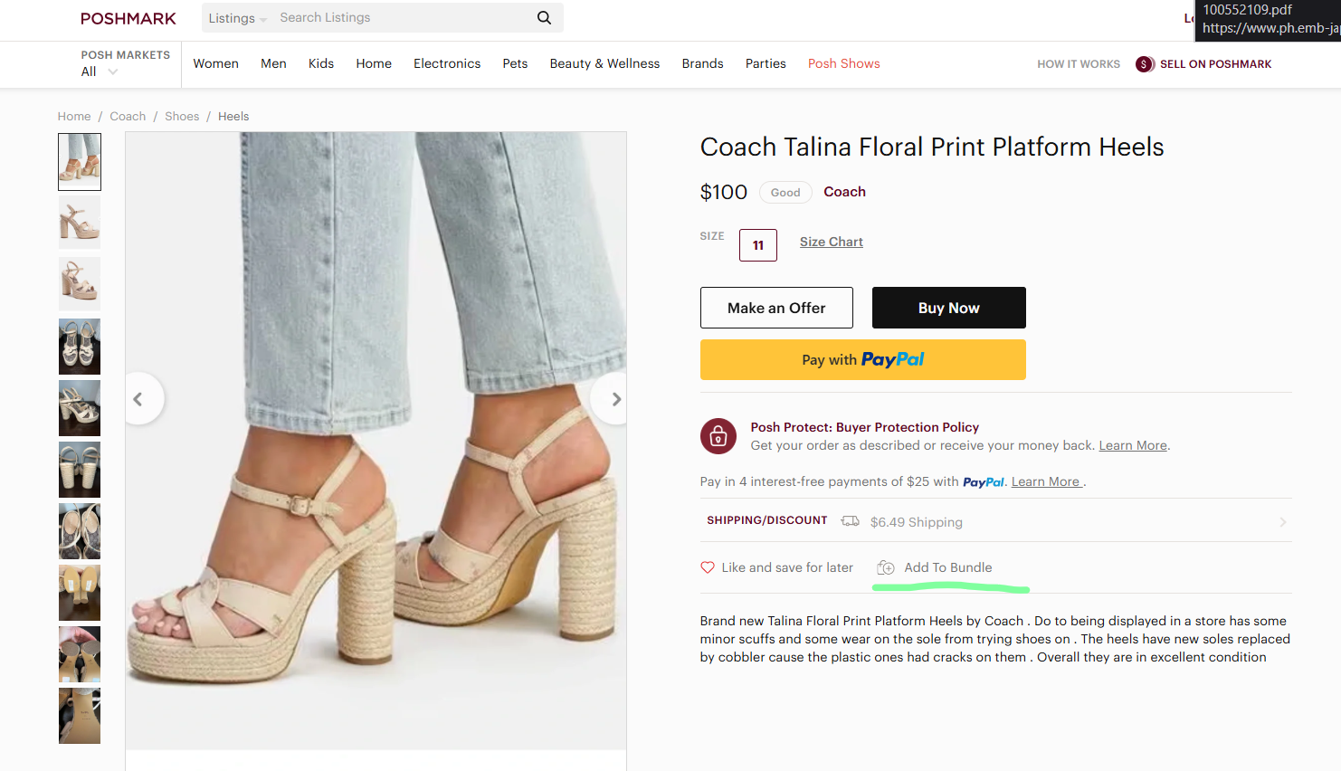 How to bundle on Poshmark: Poshmark listing