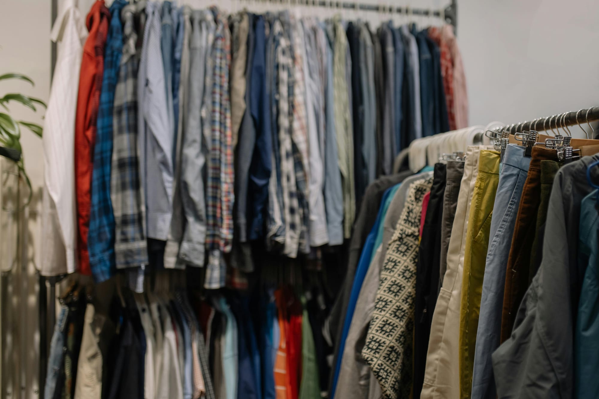Upcycling clothes: sourcing from thrift racks