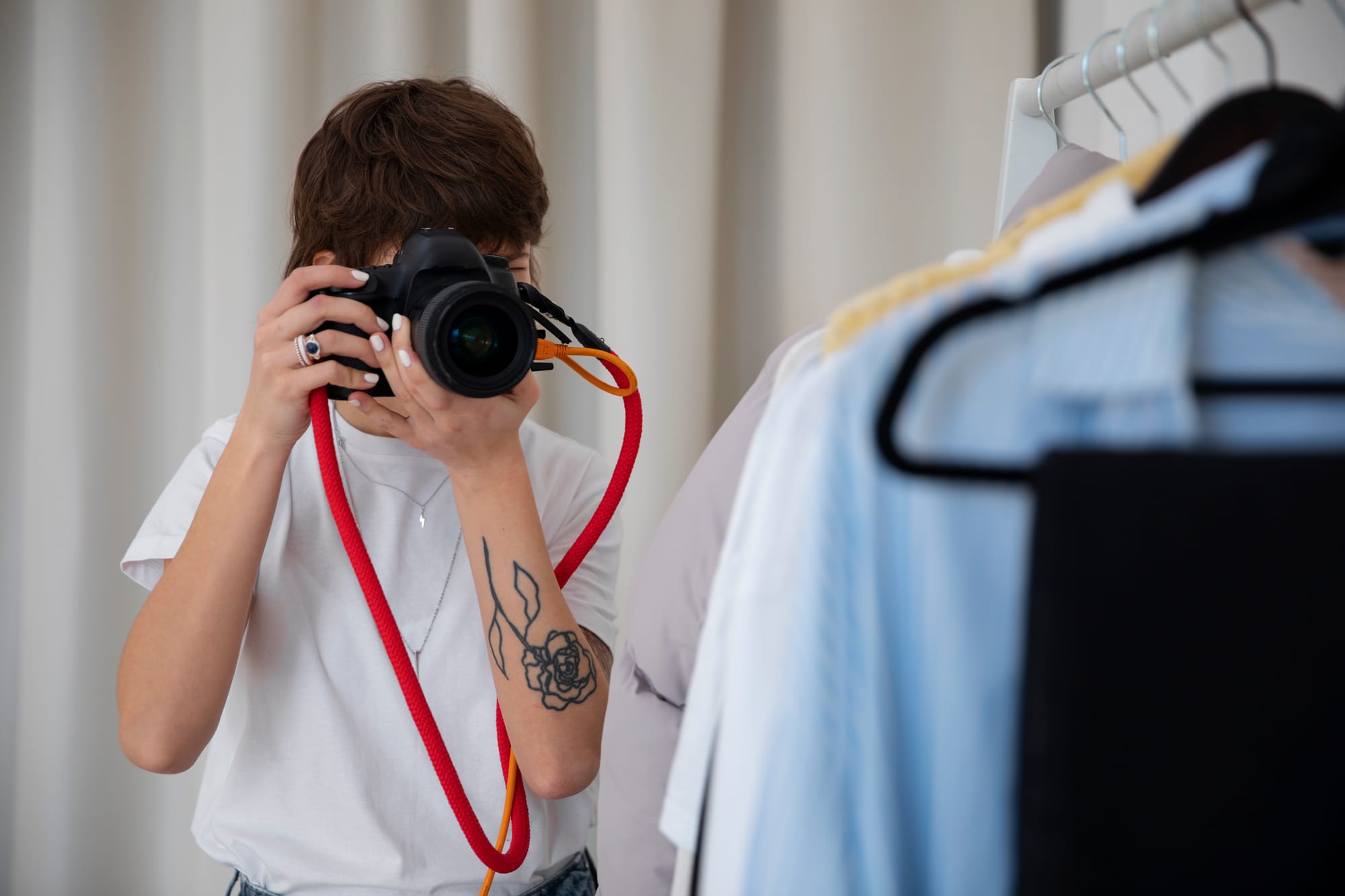 Taking photos of clothing listings