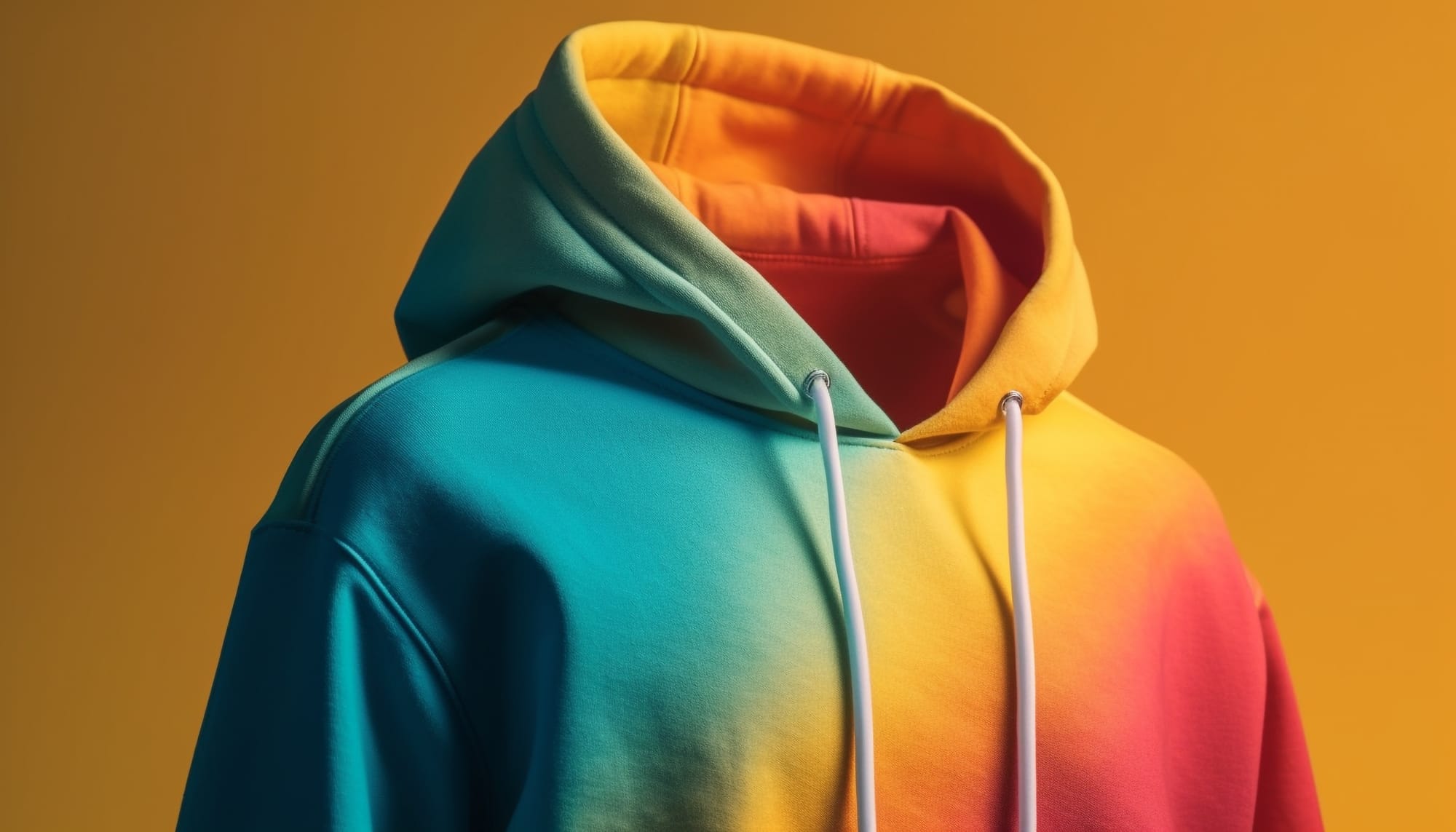 An Ai-generated image of a hoodie with no mannequin