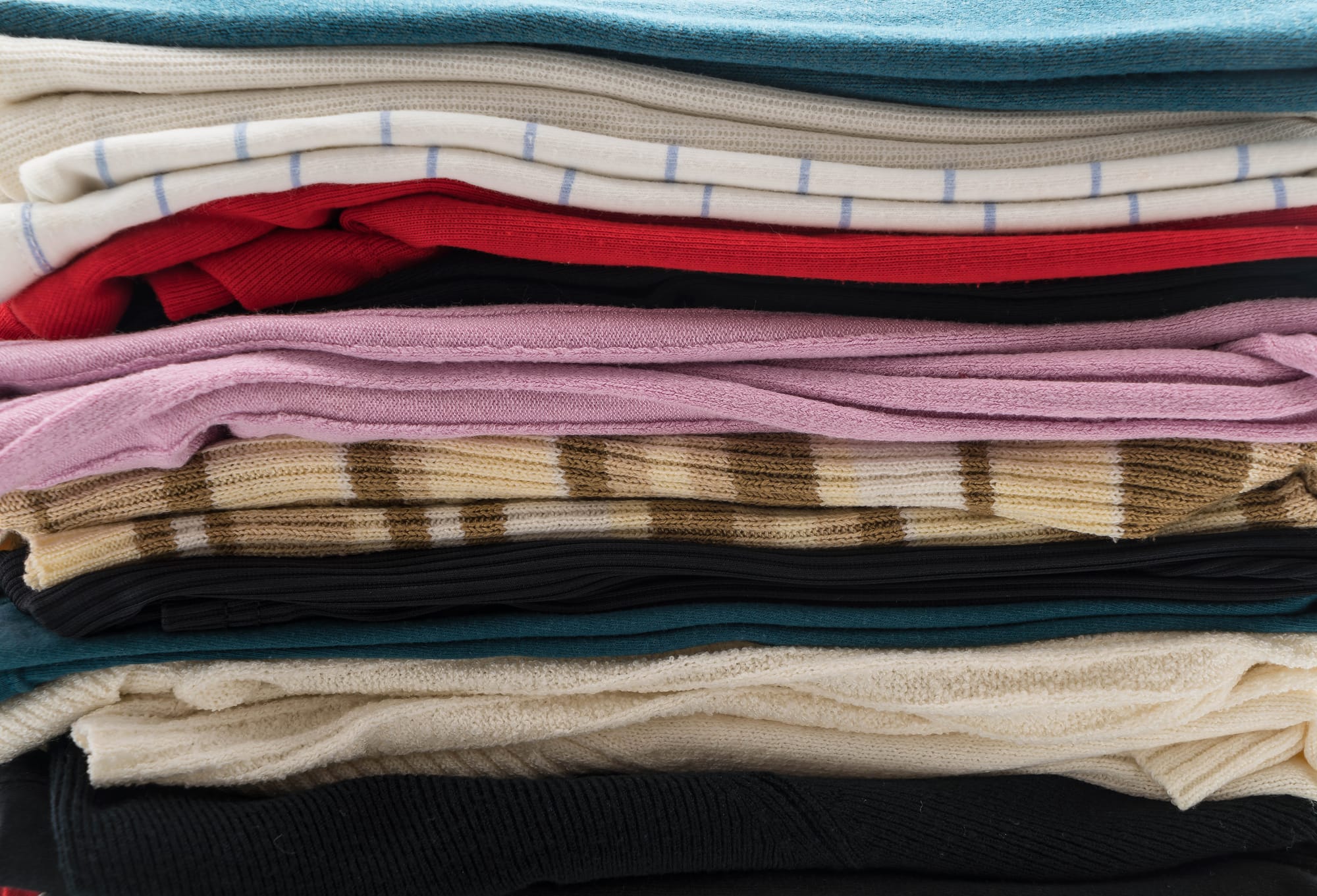 Cross-section of a clothing bale