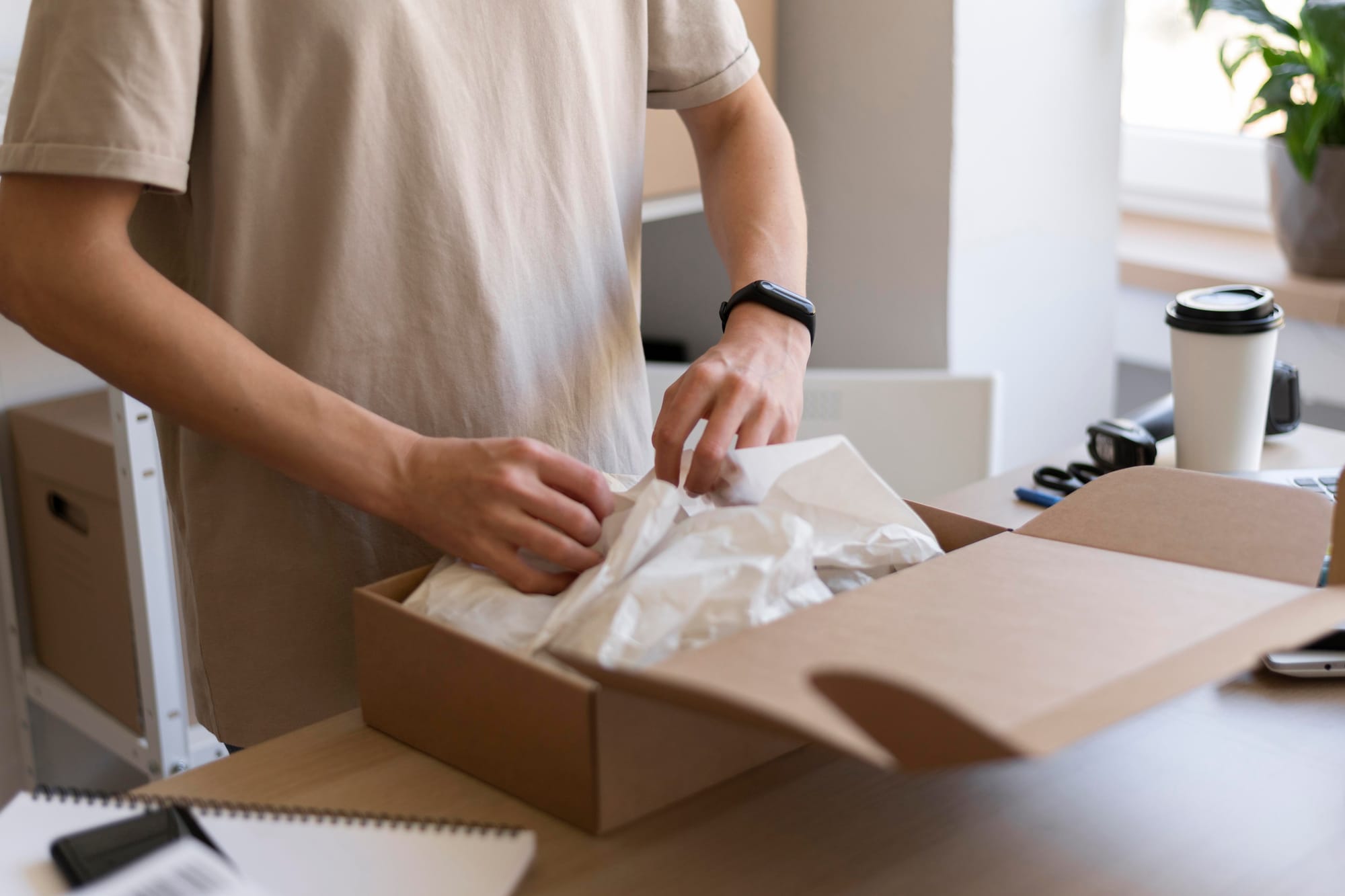 Packing a free gift