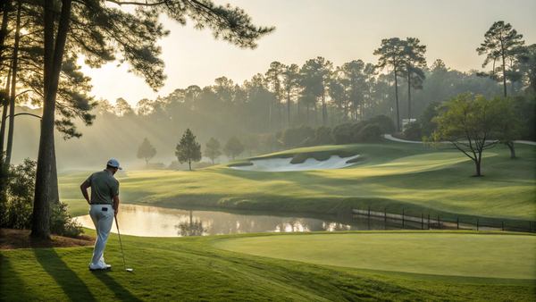 Picture of a golfer about to attempt a hard shot