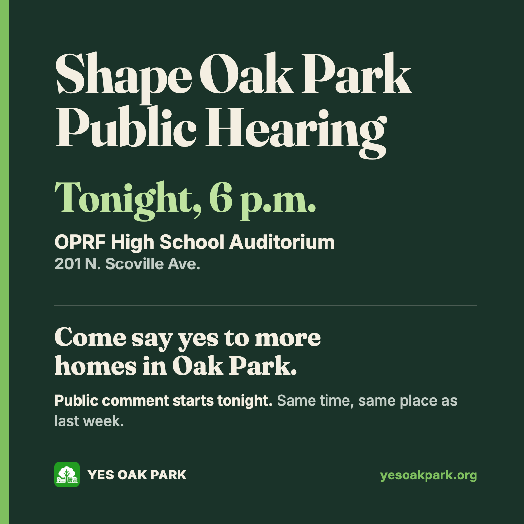Shape Oak Park public comment