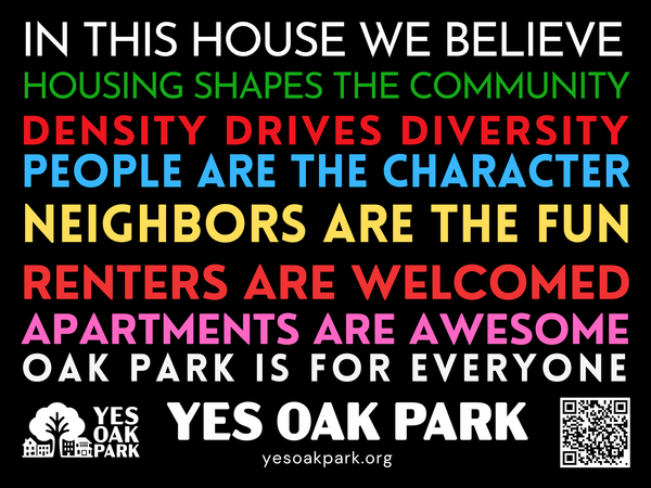 Yes Oak Park Meetup -Thur Oct 23, 6PM