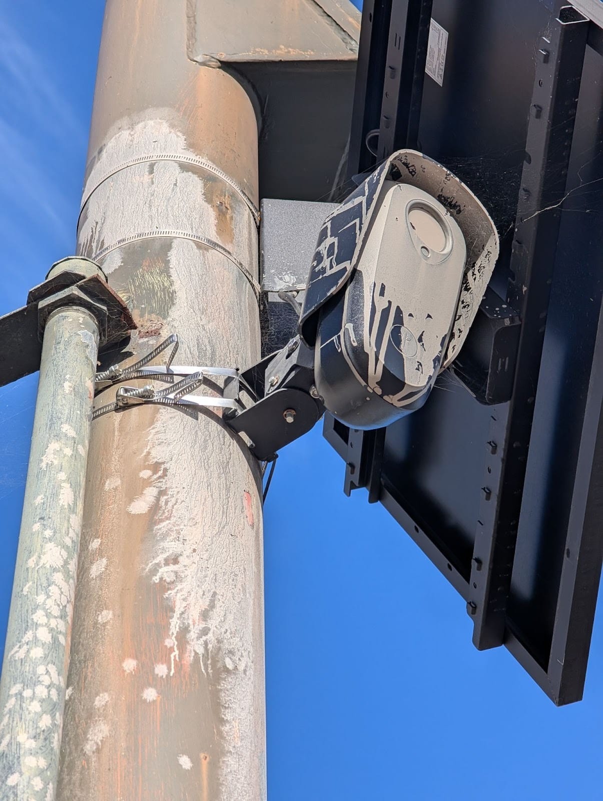 A surveillance camera that's been painted. Looks sick as hell, gotta say.