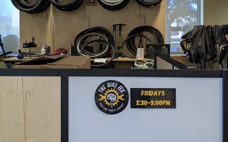 The bike fix front desk