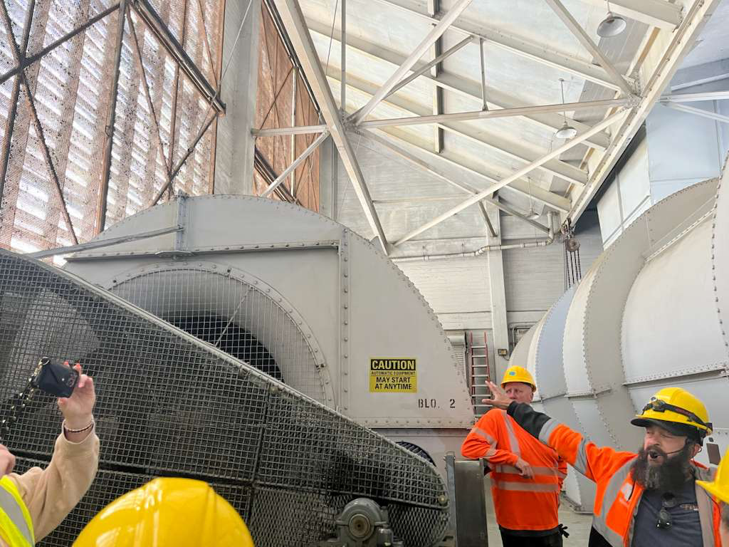 Fans for the tunnel's original two bores.