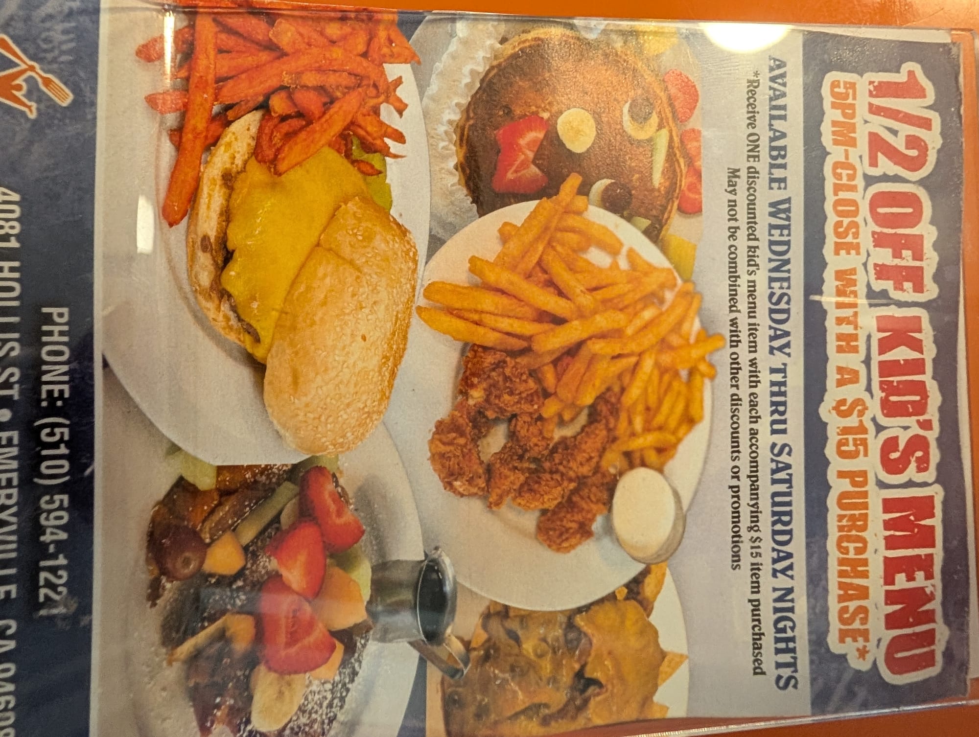 Kids meal at rudy's, one of the great bargains.