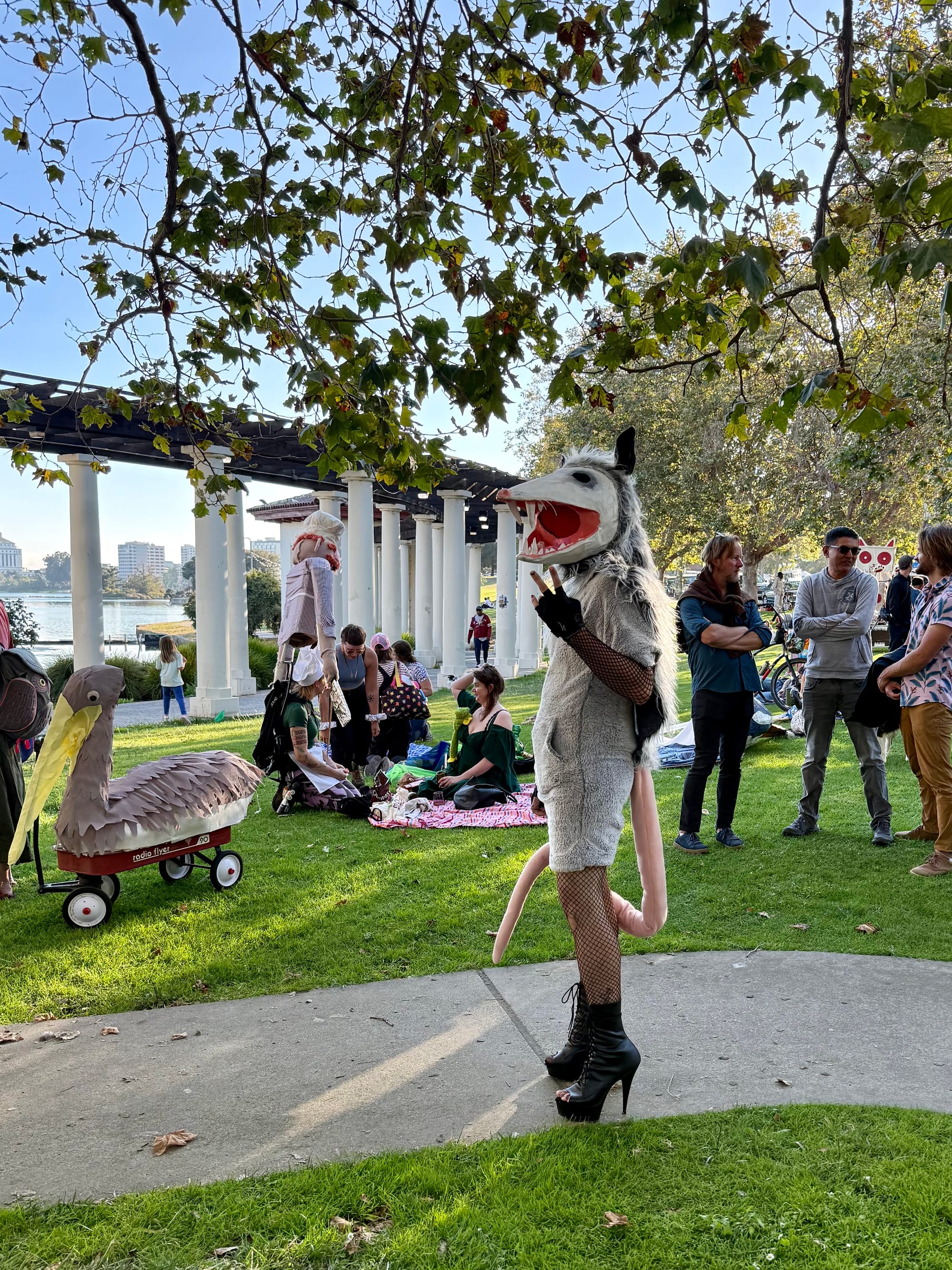 A sexy possum costume.
