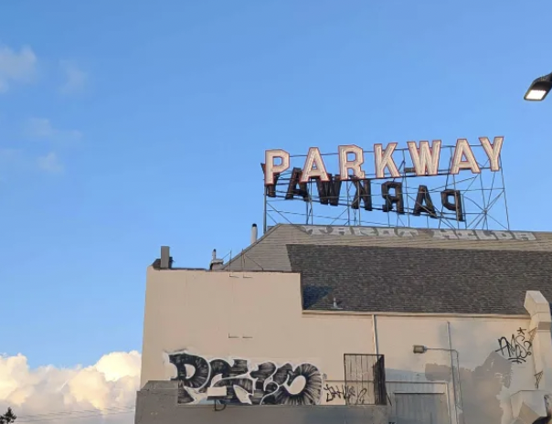 Parkway sign.