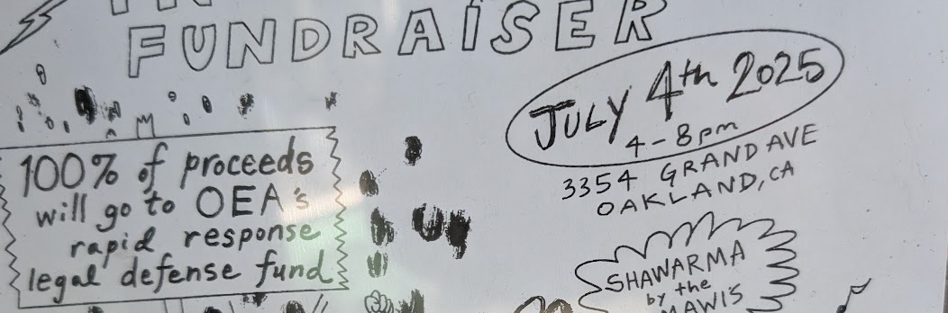 Oakland Review of Books calendar of (not just) literary events, July 1 – July 6