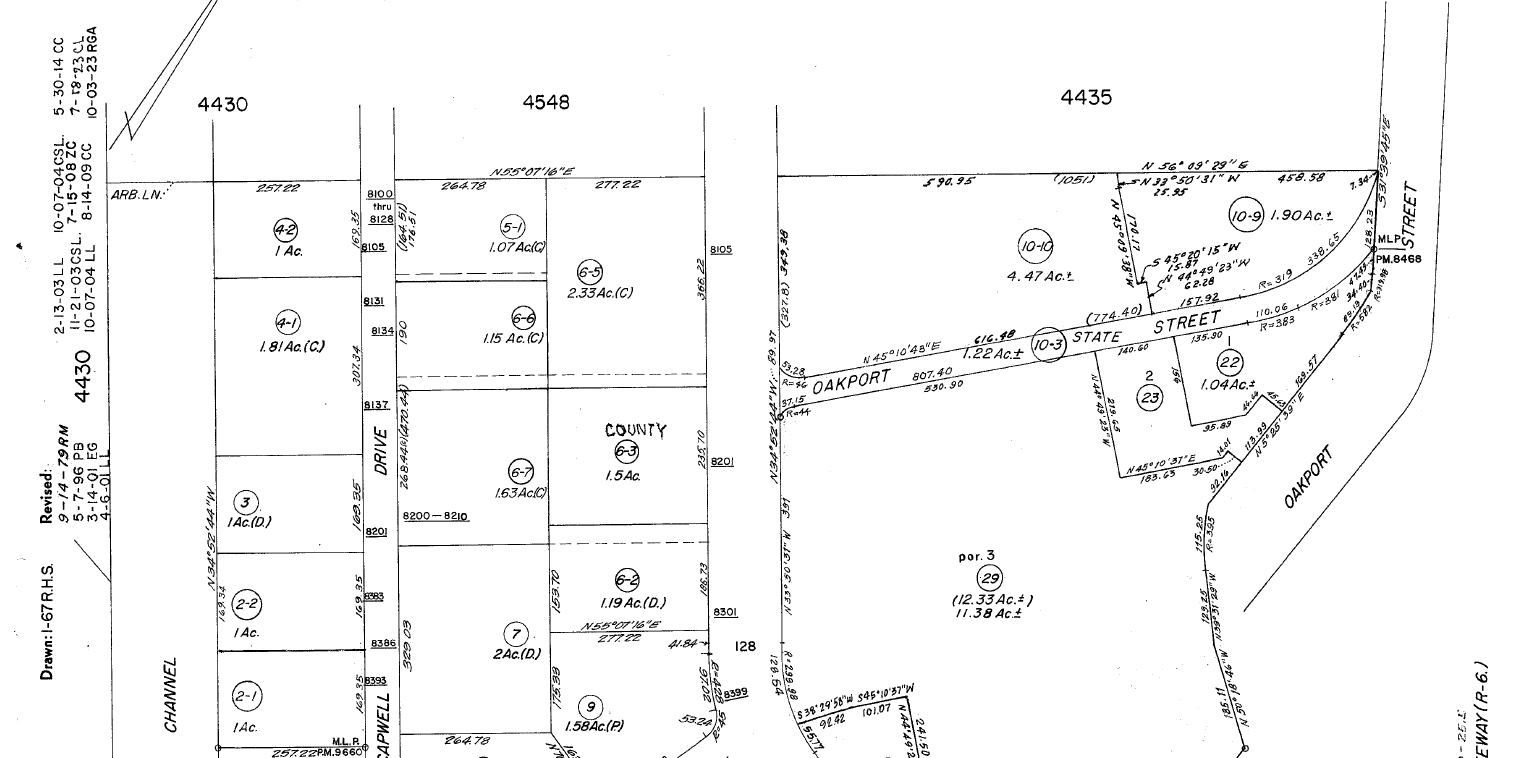 An assessor's map, with parcels and stuff. I dunno, we just thought it looked kinda cool.