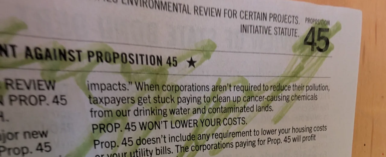 Prop 45: No