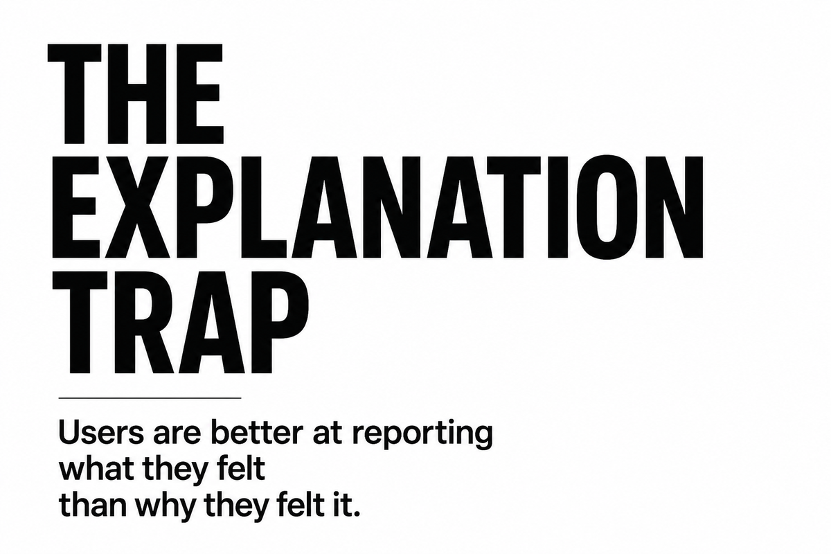 The Explanation Trap