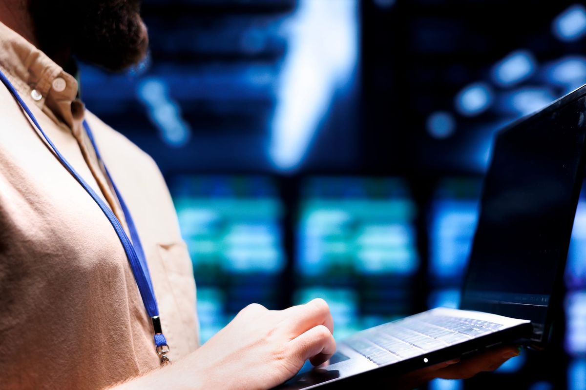 A staff member is reviewing data center permit requirements.