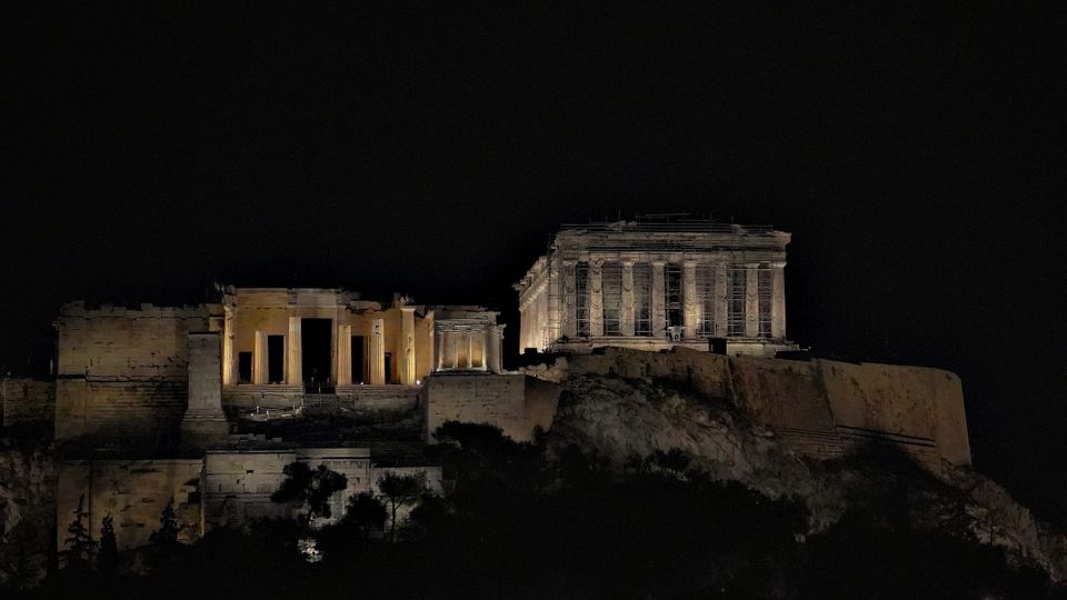 Acropolis of Athens by night, Greece. Credit: Henkjan Schrijver / Carian