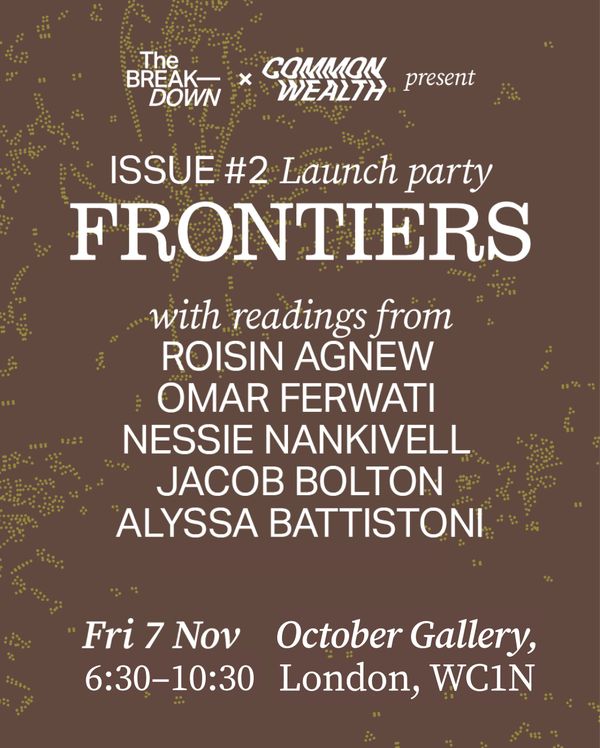 FRONTIERS: Issue #2 London Launch Party