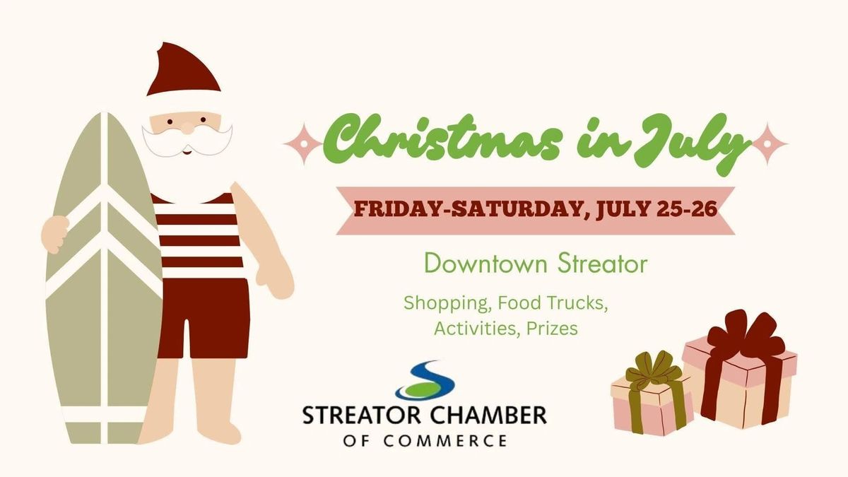 Streator Hosts Christmas in July With Santa, Sales, and Fun