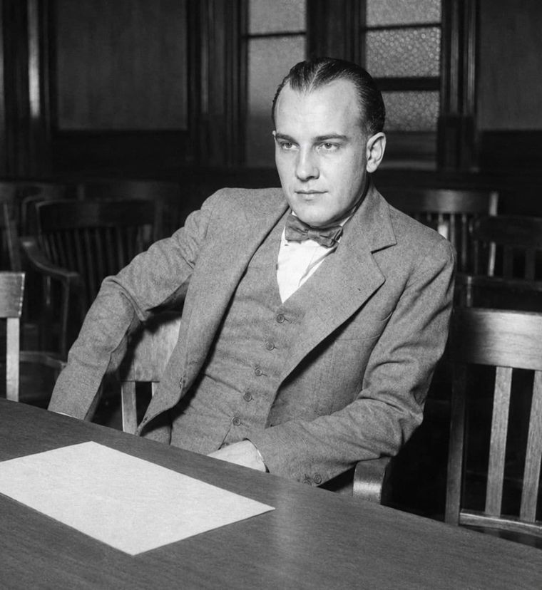 Harry Hill during his trial.