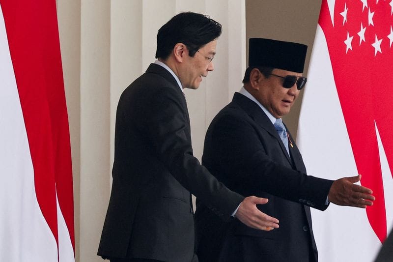 Singapore's Prime Minister Lawrence Wong meets Indonesian President in Jakarta