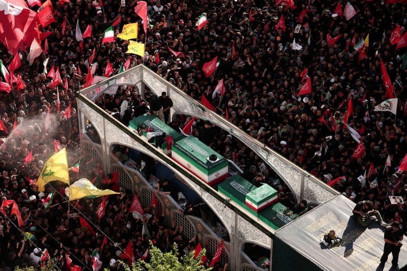 Burial of Iran's late Supreme Leader Ayatollah Ali Khamenei in Mashhad