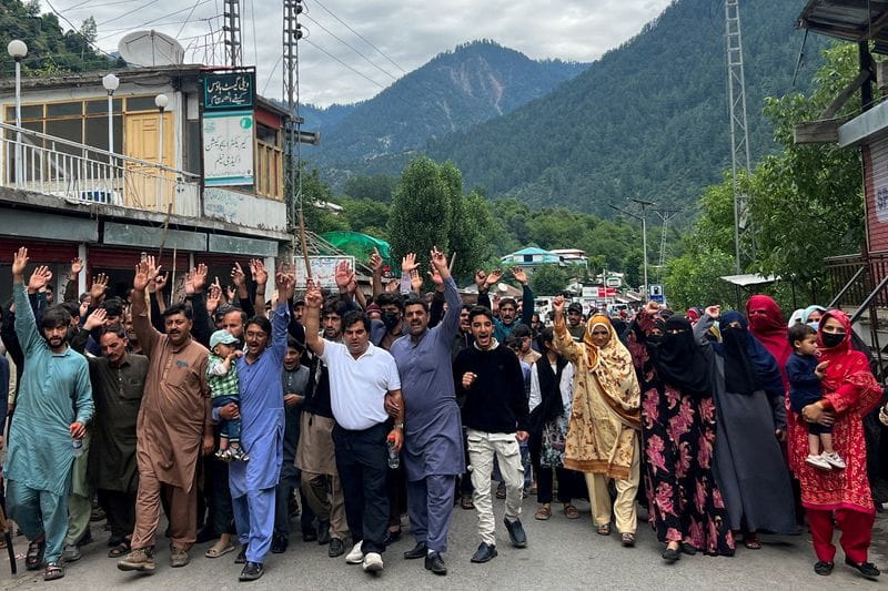 FILE PHOTO: Shutter-down strike called by the banned Joint Awami Action Committee (JAAC), an alliance of civil society groups, in Neelum Valley