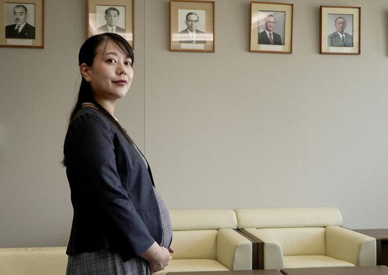 Yawata city mayor, Shoko Kawata, in Yawata