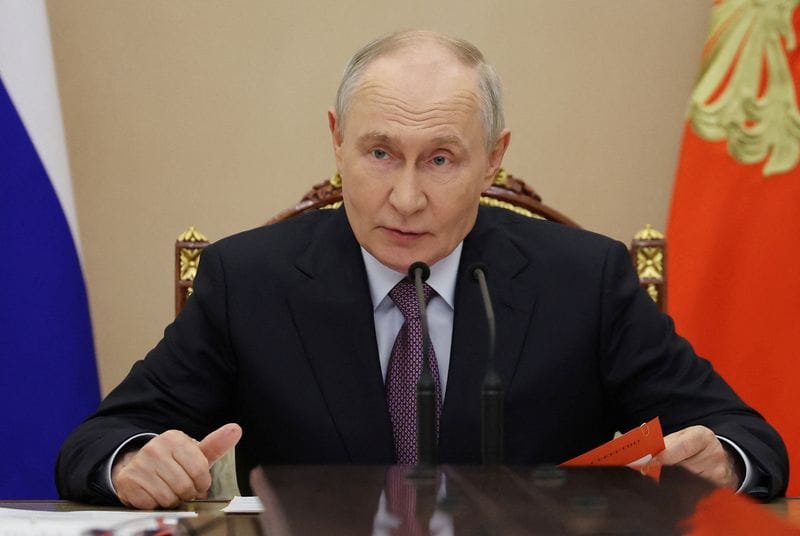 Russian President Putin chairs Security Council meeting in Moscow