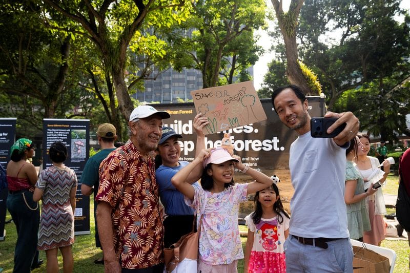 Rally in support of Maju Forest