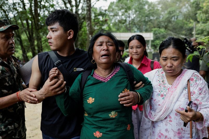 Aftermath of devastating floods in Trishuli, Nepal