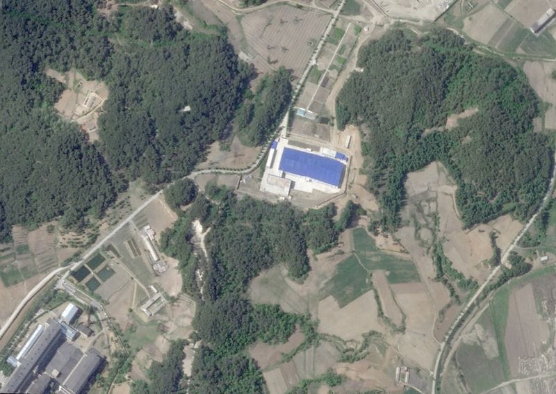 Satellite image shows nuclear material production factory, in Yongbyon