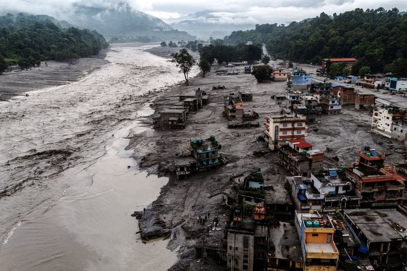 FILE PHOTO: Aftermath of devastating flash floods and mudslides in Nepal