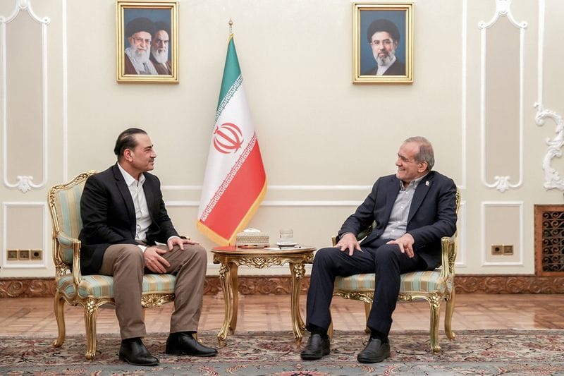 Iranian President Masoud Pezeshkian meets with chief of Defence Forces of Pakistan, Field Marshal Asim Munir, in Tehran
