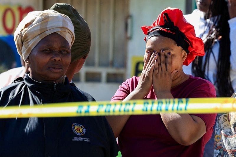 Site of a shooting in Lwandle