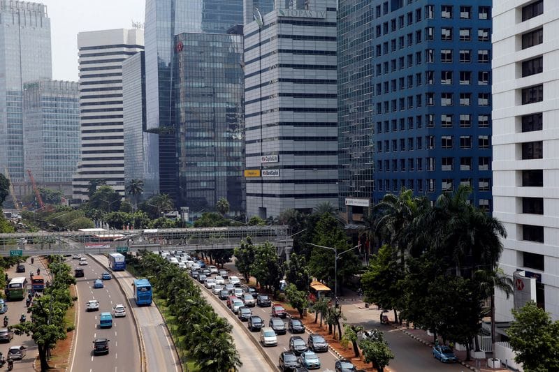 Aerial view of Sudirman Business District in Jakarta