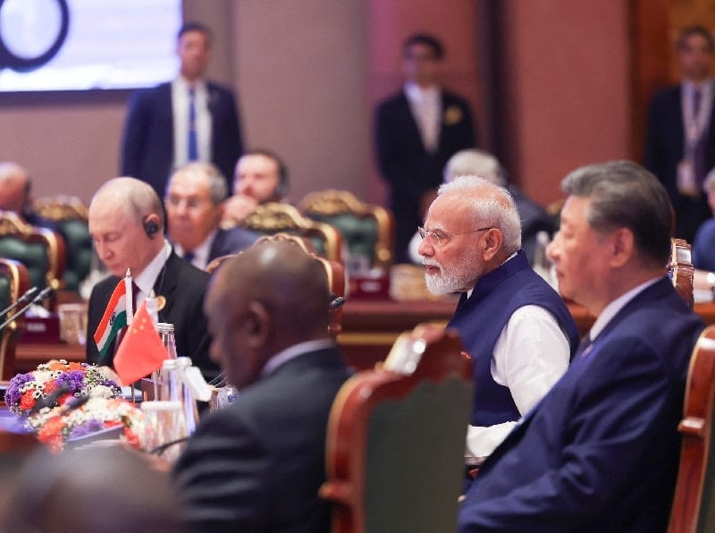 India’s Prime Minister Narendra speaks during day two of the BRICS Summit in New Delhi, India, September 13, 2026. India's Press Information Bureau/Handout via REUTERS REUTERS/India's Press Information Bureau