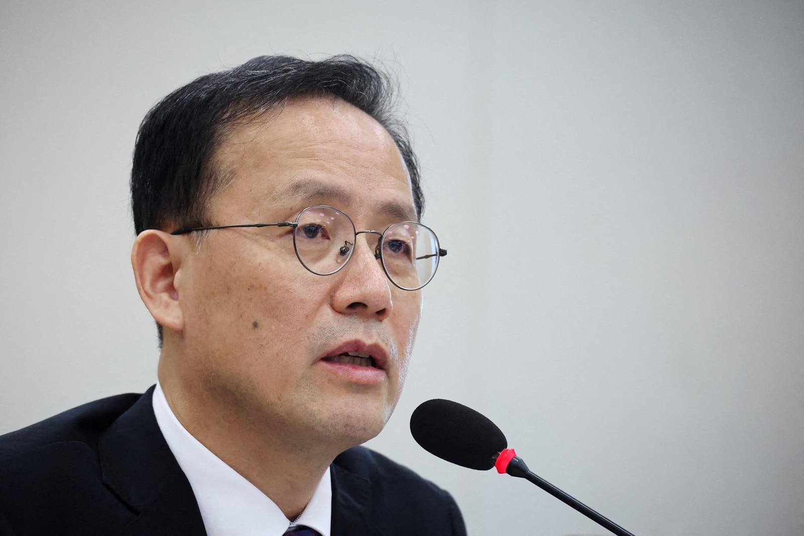 South Korean Finance Minister nominee Lee Hyoung-il speaks during his confirmation hearing at the National Assembly in Seoul, South Korea, September 15, 2026. REUTERS/Kim Hong-Ji