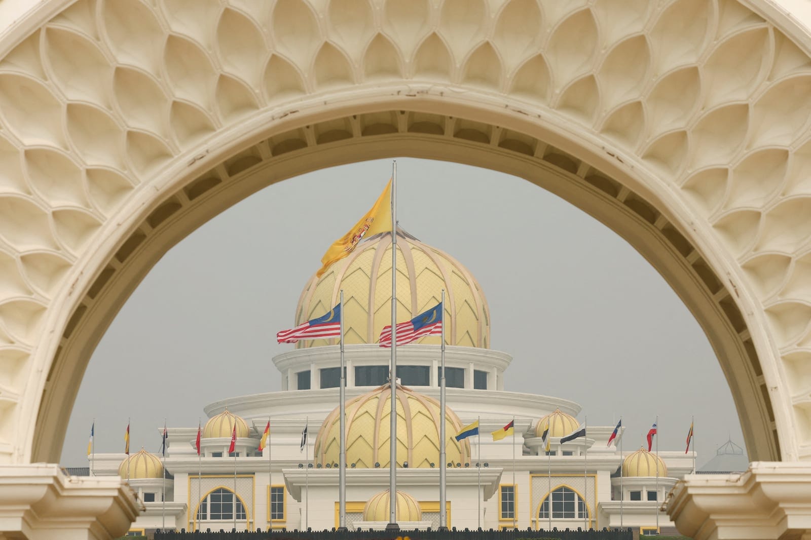 The Malaysian royal palace, where a cabinet minister and a member of the pardons board, chaired by the king, was seen, amid speculation of a meeting to discuss jailed former Prime Minister Najib Razak's bid for clemency, in Kuala Lumpur, Malaysia, Se