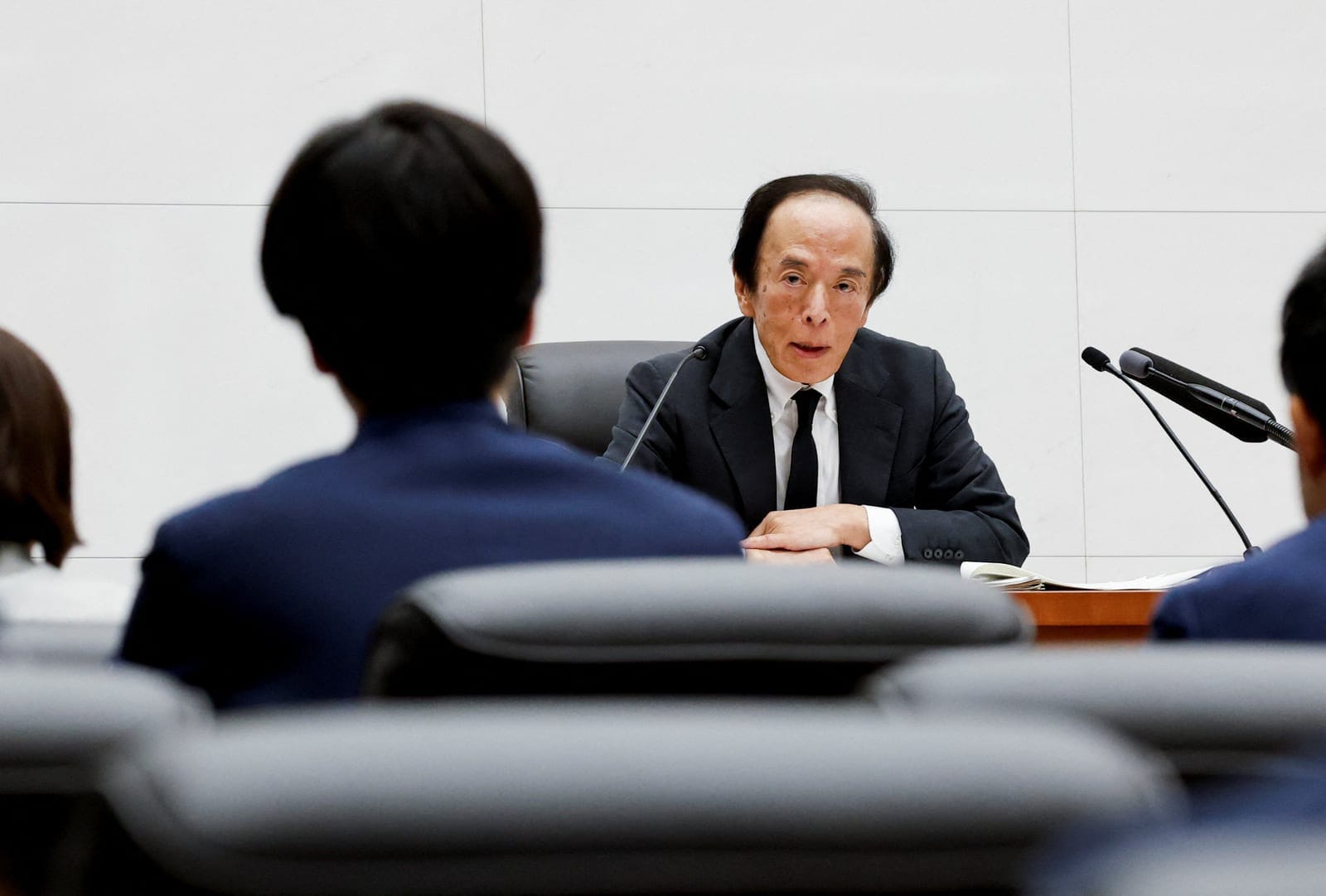 Bank of Japan Governor Kazuo Ueda speaks at a press conference after a BOJ policy meeting in Tokyo, Japan, September 18, 2026. REUTERS/Kim Kyung-Hoon