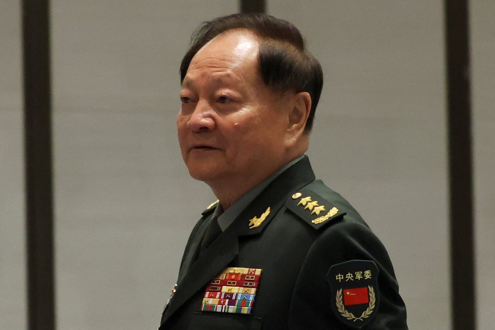 FILE PHOTO: Chinese Central Military Commission (CMC) Vice Chairman Zhang Youxia arrives for a group photo session before the opening ceremony of the Western Pacific Naval Symposium in Qingdao, Shandong province, China April 22, 2024. REUTERS/Florenc