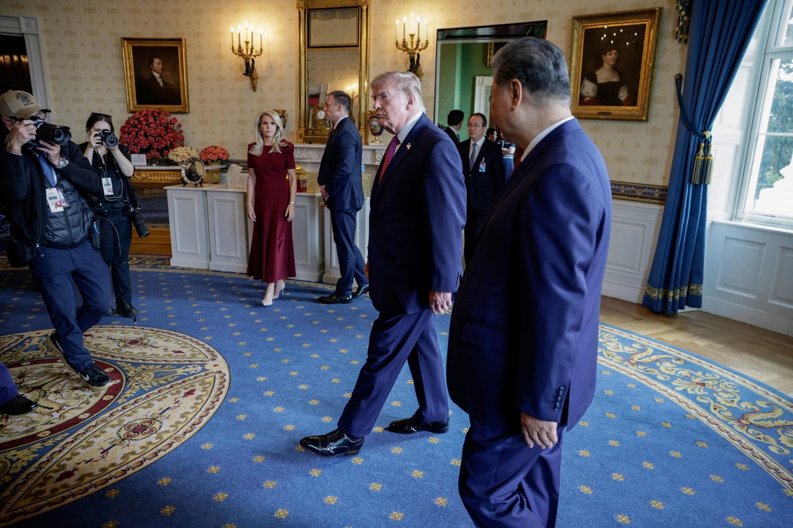 US President Donald Trump meets Chinese President Xi Jinping at the White House in Washington, D.C., US, September 24, 2026. REUTERS/Evan Vucci