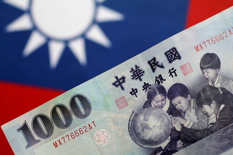 Illustration photo of a Taiwan dollar note