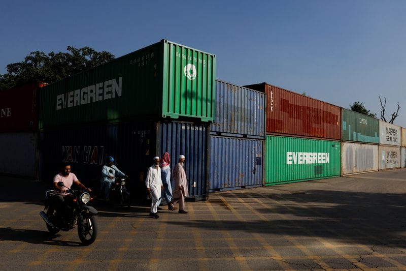 Ahead of a planned march by former Pakistani Prime Minister Imran Khan's party PTI, in Islamabad
