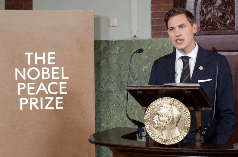 FILE PHOTO: Nobel Peace Prize 2025