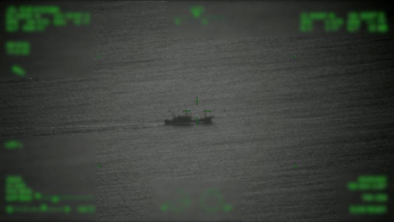 Handout image shows what APEX Aviation says is Chinese fishing boat off Taiwan