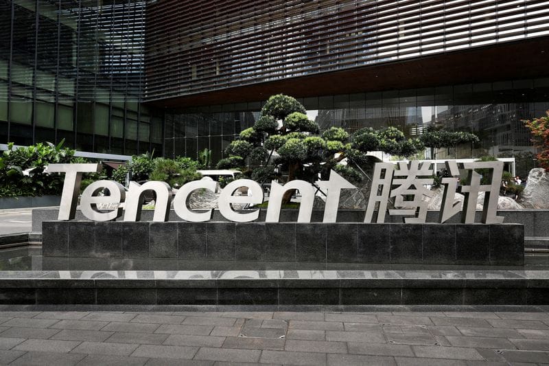 FILE PHOTO: Tencent headquarters during a government-organized media trip, in Shenzhen