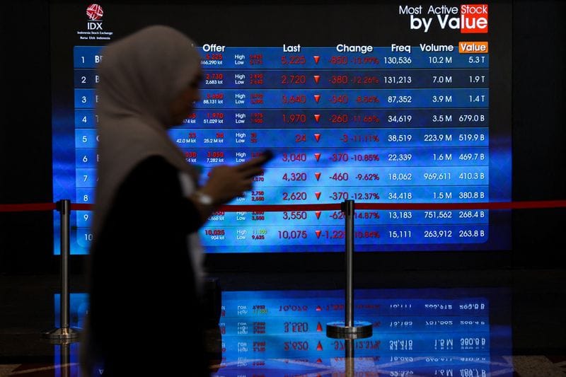Indonesia Stock Exchange (IDX) in Jakarta