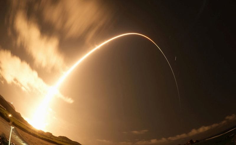 The H3 rocket carrying the Martian Moons Exploration (MMX) rover bound for Mars' moon Phobos lifts off from the Tanegashima Space Center in Minamitane